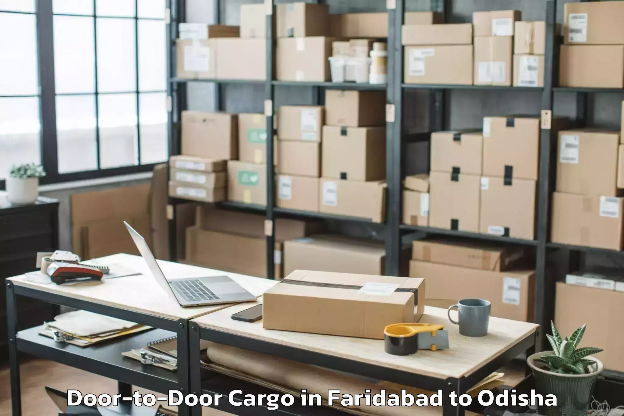 Easy Faridabad to Banaharapali Door To Door Cargo Booking